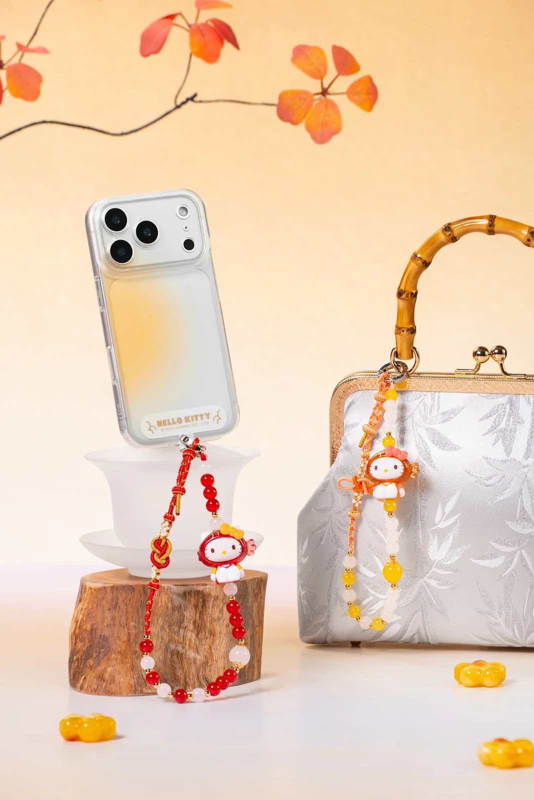 Hello Kitty 国风系列手机挂绳｜新中式禅意商业摄影