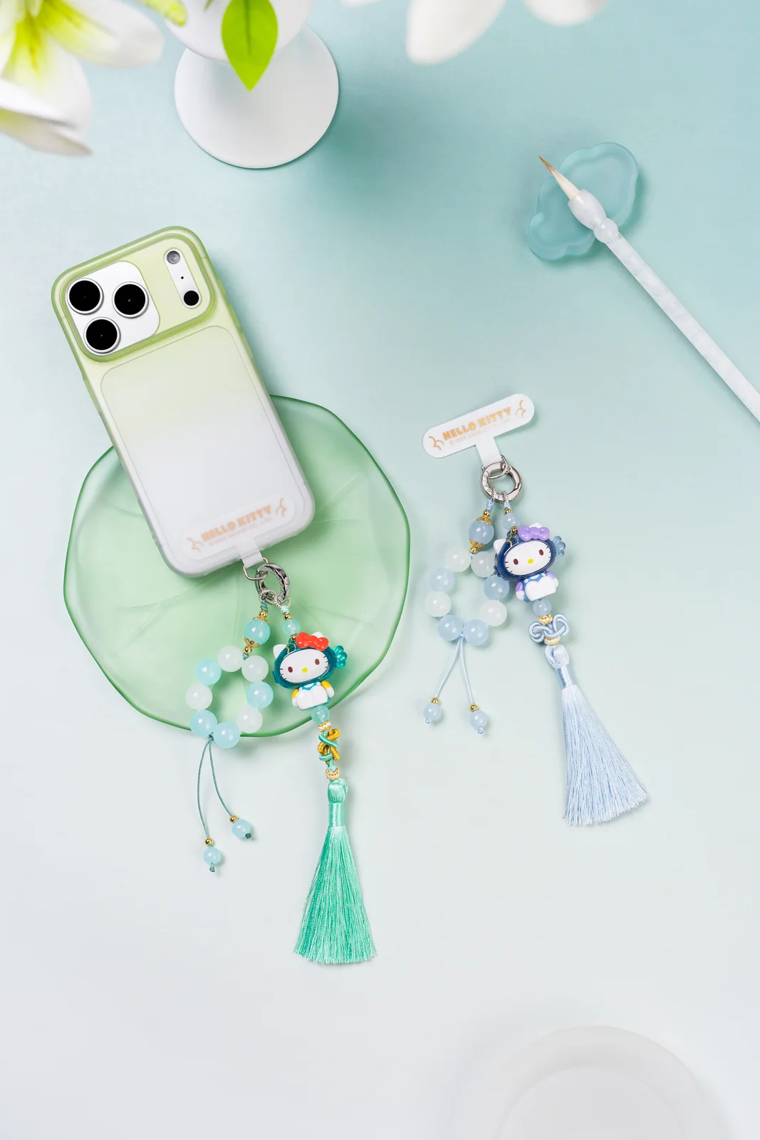 Hello Kitty 国风系列手机挂绳｜新中式禅意商业摄影
