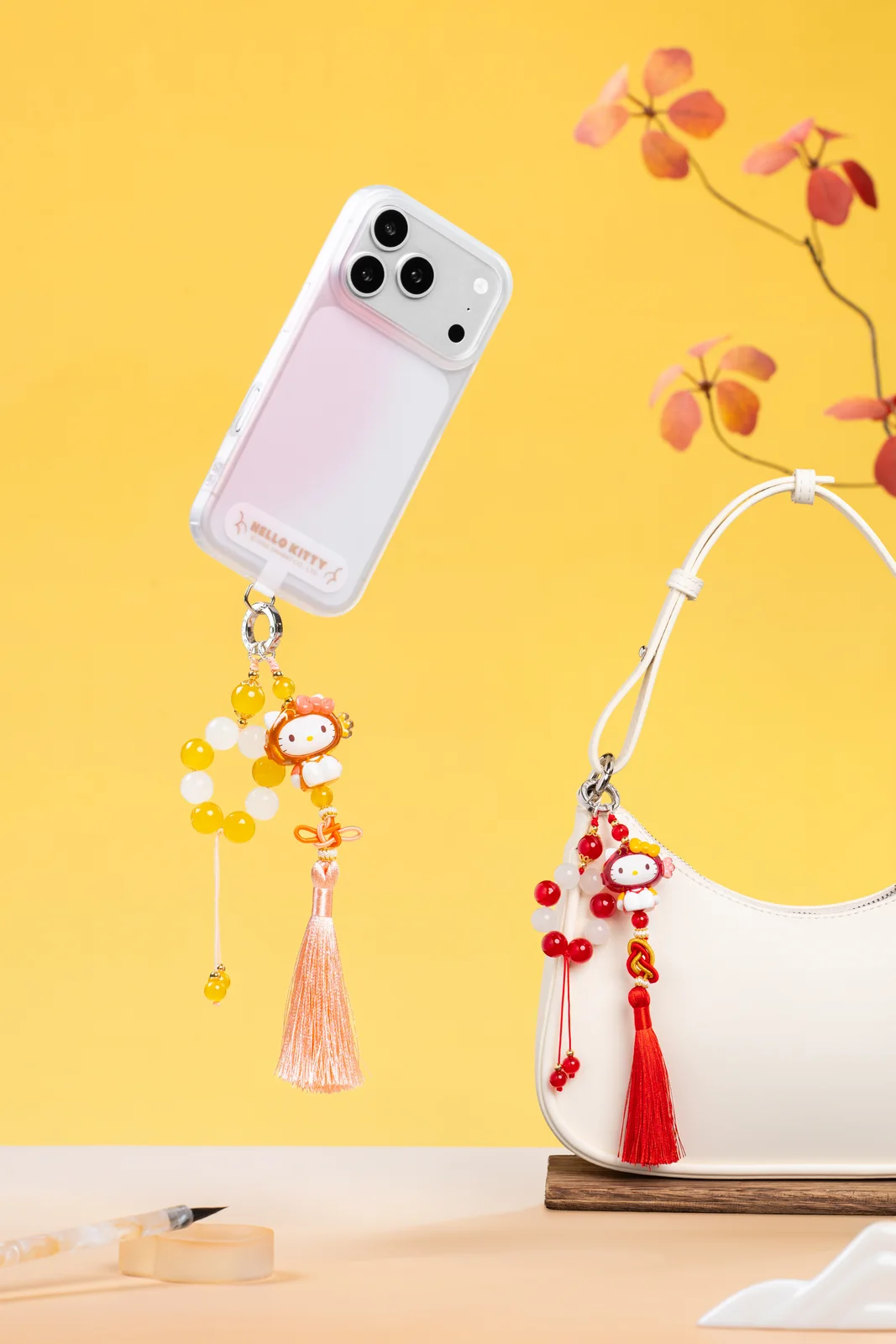 Hello Kitty 国风系列手机挂绳｜新中式禅意商业摄影