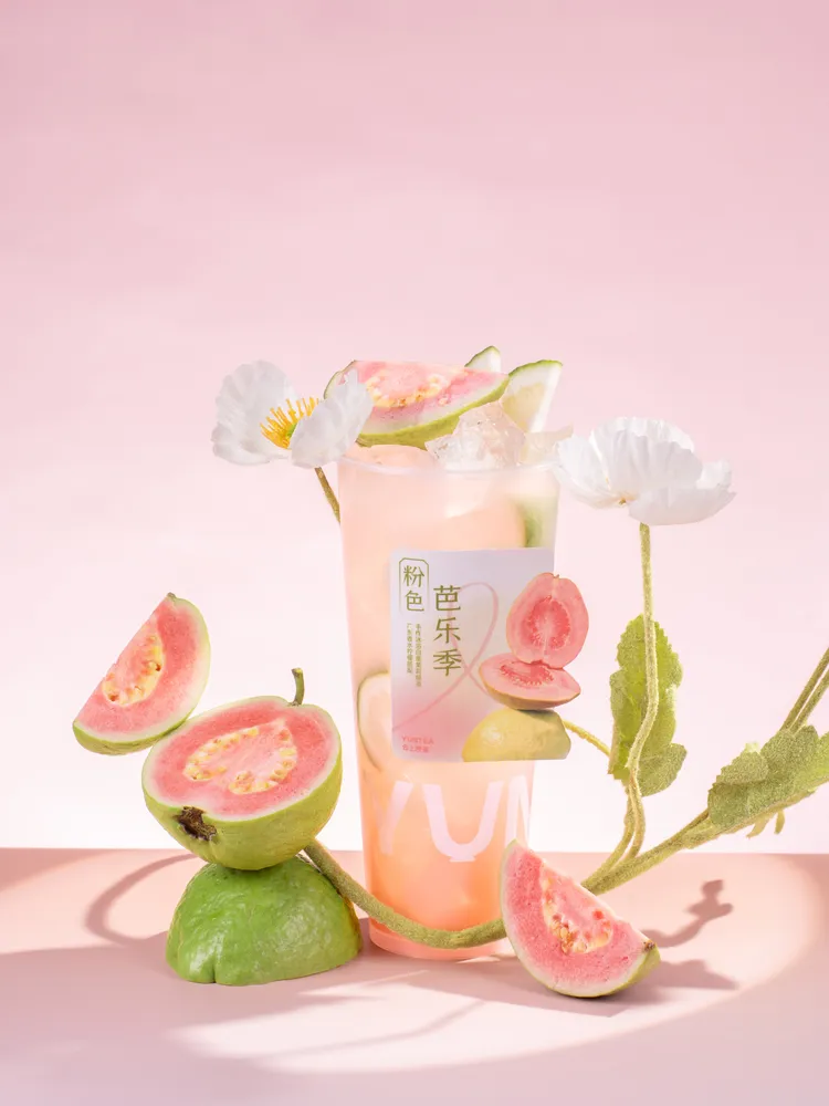 芭乐季与陈皮甘普茶饮｜双系列果饮商业摄影